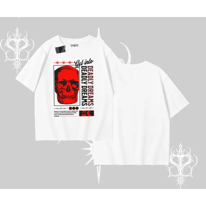 Oversize Tshirt Deadly Dreams Skull Redcore Street Manifest