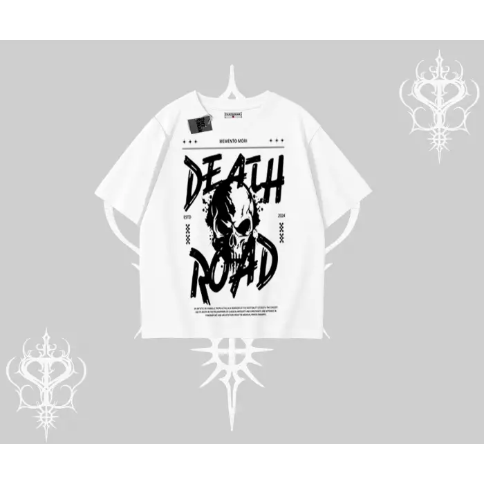 Oversize Tshirt Death Road Memento Mori Street Manifest