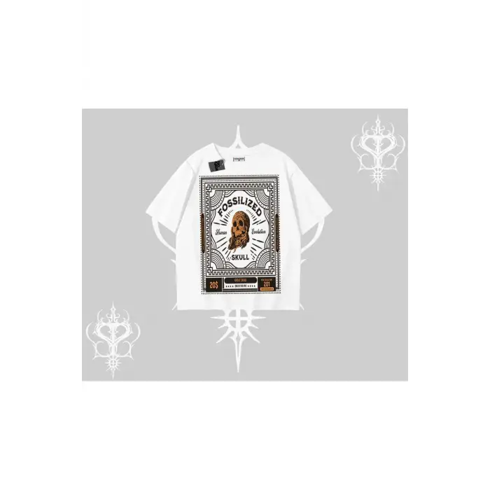 Oversize Tshirt Fossilized Skull Underground Archive