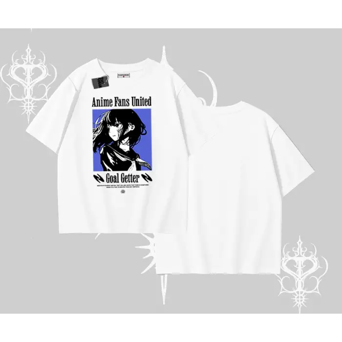 Oversize Tshirt Oversize Anime Kız Baskılı