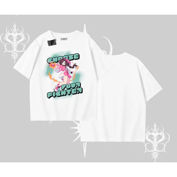 Oversize Tshirt Oversize  Anime Kız Desenli Japon Stil