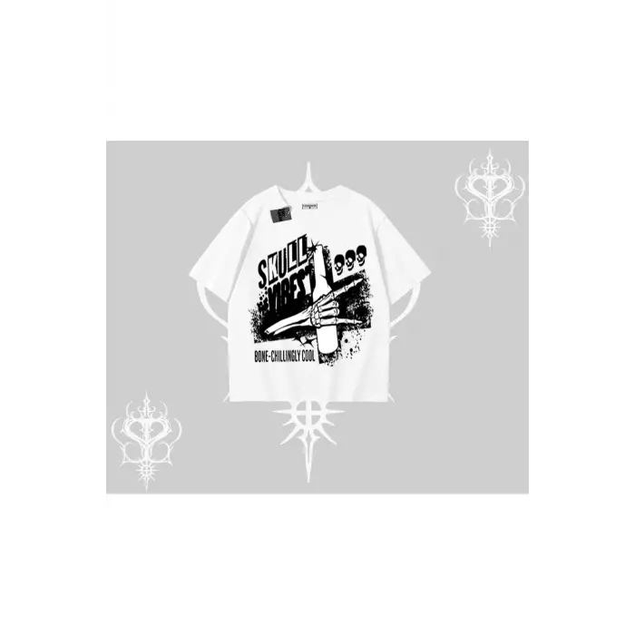 Oversize Tshirt Skull Impact Bone Chilling Street Icon