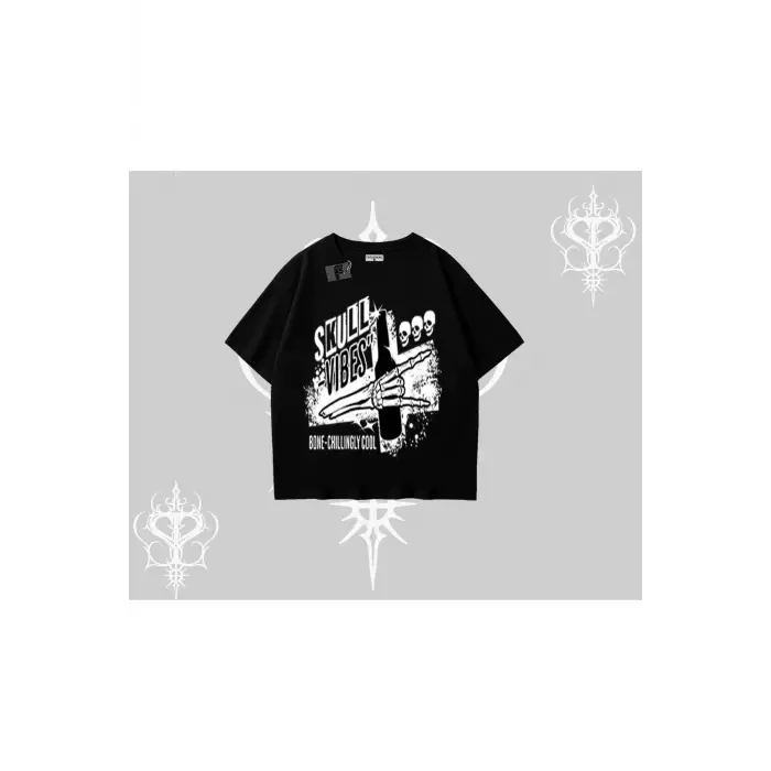 Oversize Tshirt Skull Impact Bone Chilling Street Icon