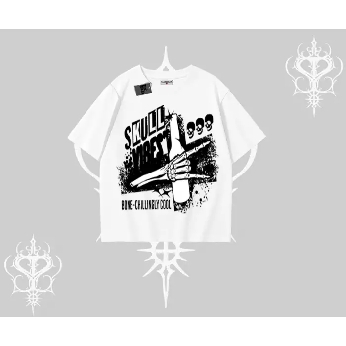 Oversize Tshirt Skull Impact Bone Chilling Street Icon