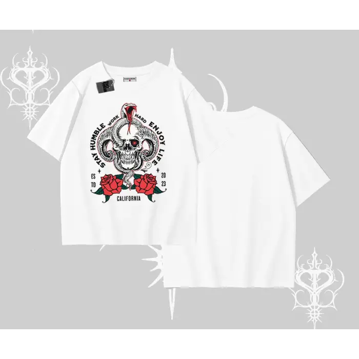 Oversize Tshirt Stay Humble Work Hard Enjoy Life