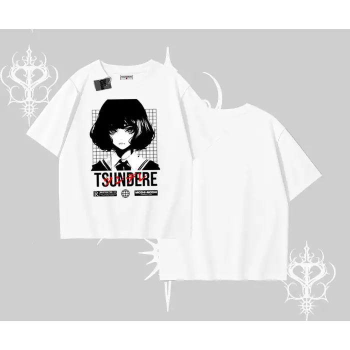 Oversize Tshirt Tsundere Anime Japanese Style Baskılı