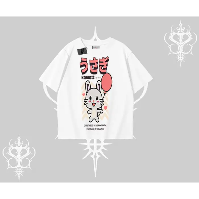 Oversize Tshirt Usagi Kawaii Cute Heart Energy