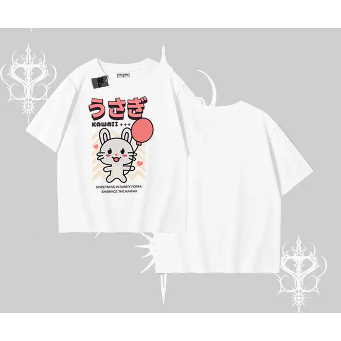 Oversize Tshirt Usagi Kawaii Cute Heart Energy