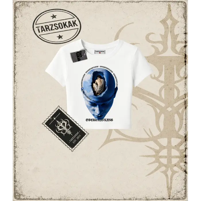 OVERTHINKING Kadın Baby Tee