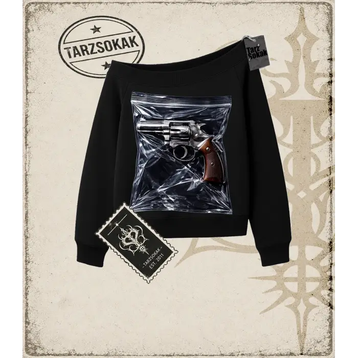 PISTOL Kadın Kayık Yaka Sweatshirt