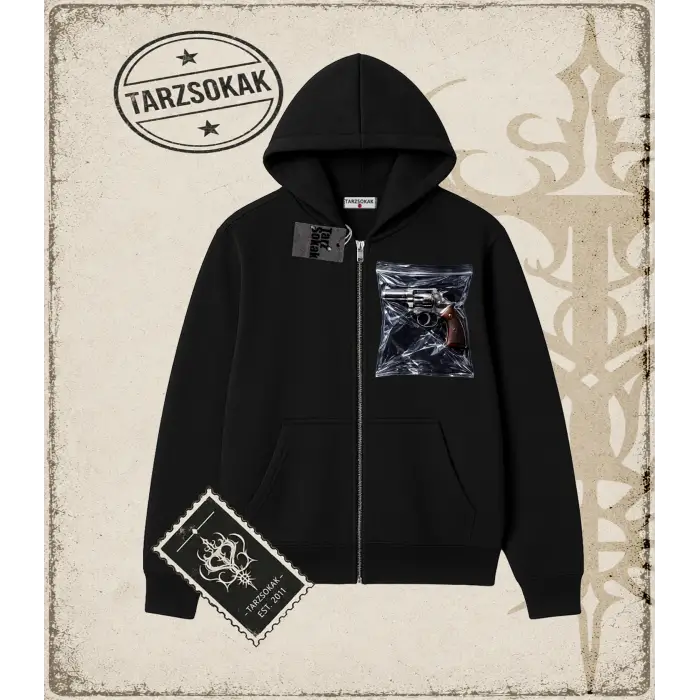 PISTOL Oversize Unisex Hırka & Çeket Fermuarlı Sweatshirt