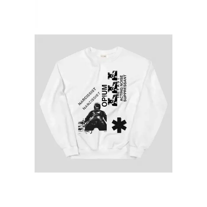 Playboi Carti Sweatshirt Beyaz