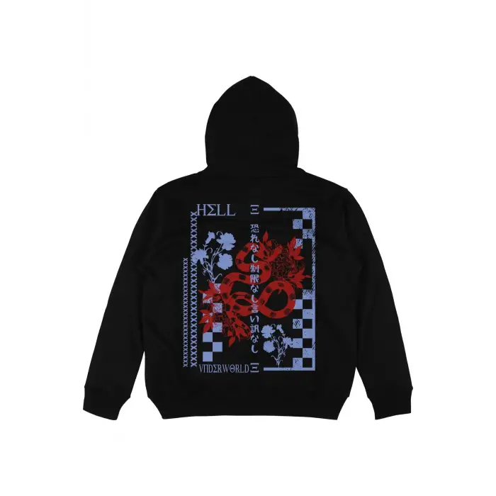 Pride Siyah Oversize Unisex Kapüşonlu Sweatshirt Hoodie