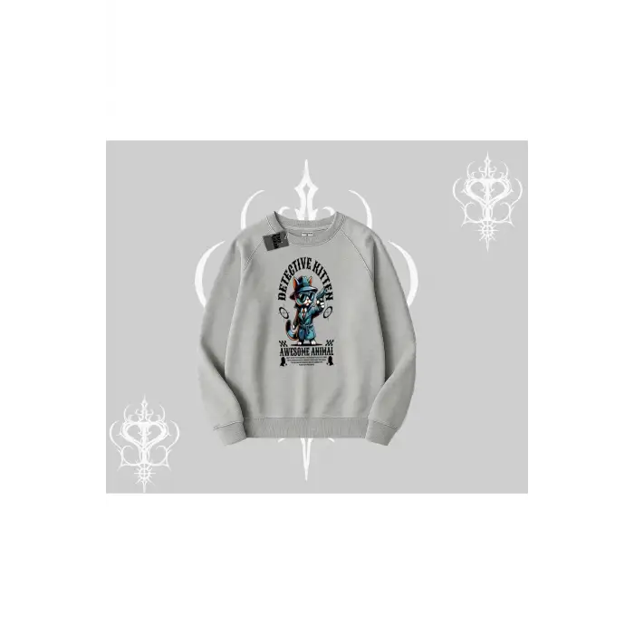 ProCATstinator Kedi Baskılı Biskilet Sweatshirt