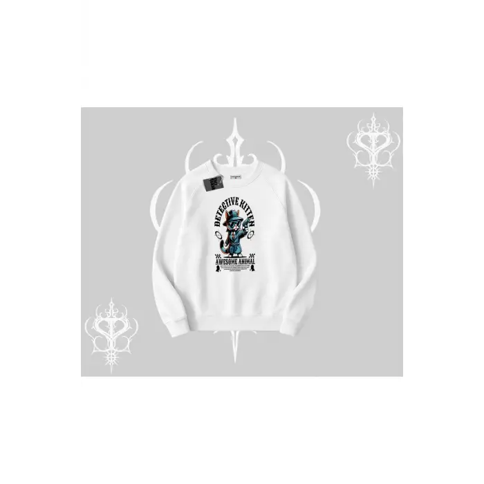 ProCATstinator Kedi Baskılı Kapşonlu Sweatshirt
