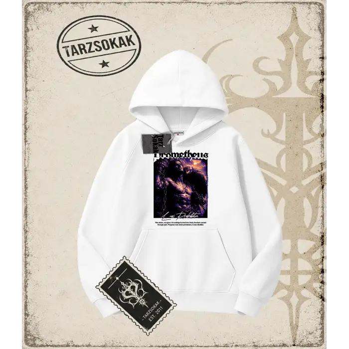 PROMETHEUS Oversize Unisex Kapşonlu Sweatshirt