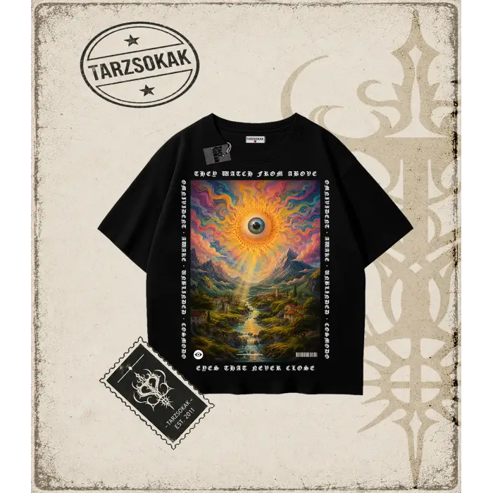 PYSCHEDELIC   Oversize Unisex Tişört
