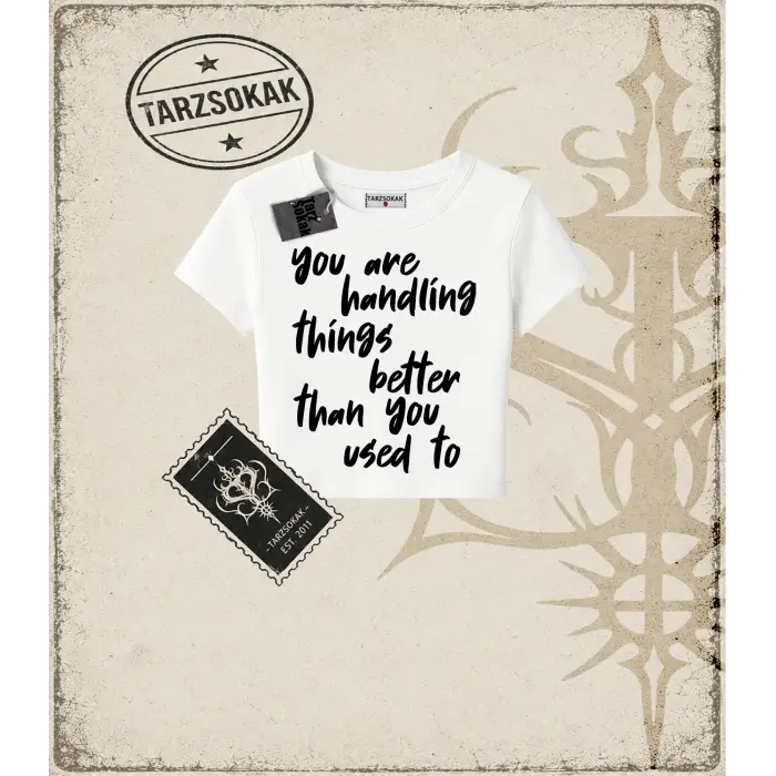 QUOTES   Kadın Baby Tee