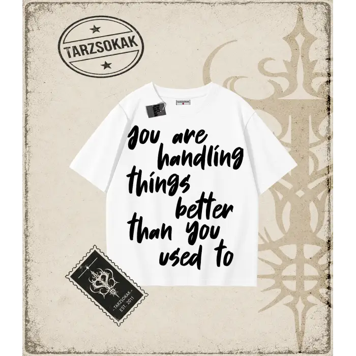 QUOTES   Oversize Unisex Tişört