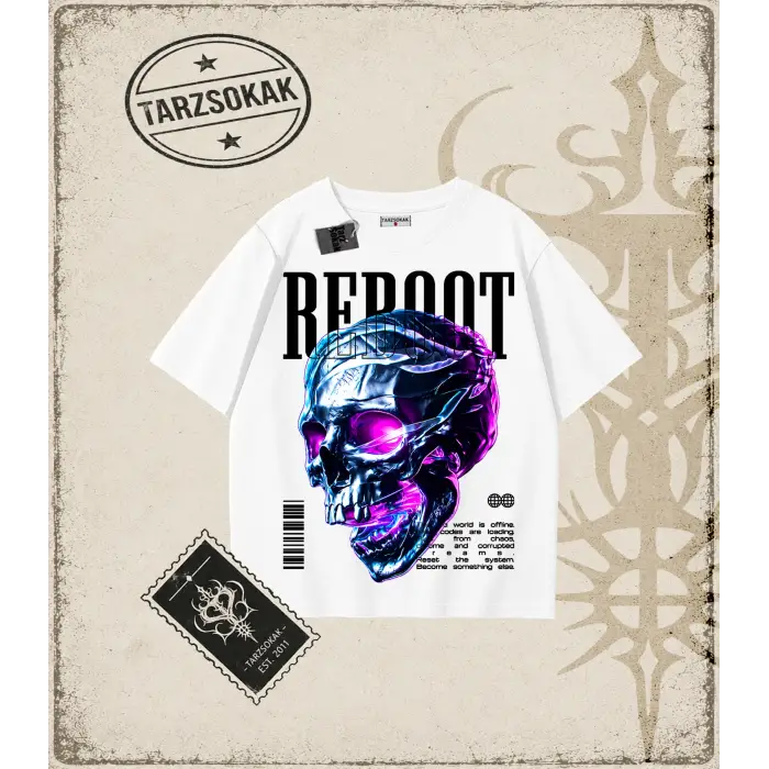 REBOOT Oversize Unisex Tişört