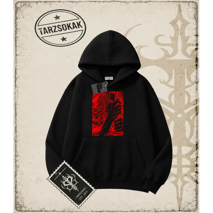 Record of Ragnarok Anime Baskılı Oversize Unisex Kapşonlu Sweatshirt
