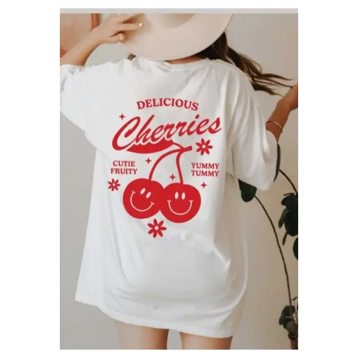 Red Cherry Bomb Oversize Unisex
