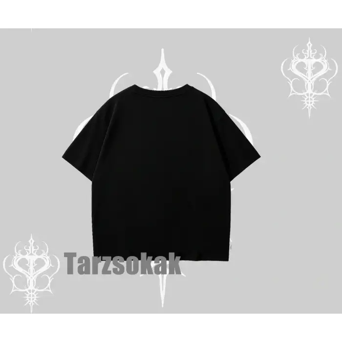 Relax Kedi Baskılı Oversize Tshirt - Çocuk