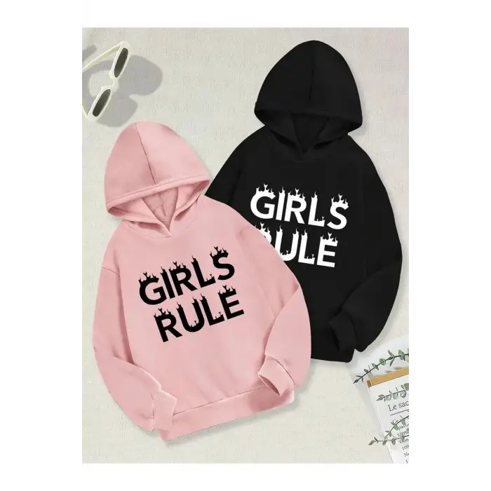 Renkli Kapşonlu Sweatshirt Çift Sevgili Kombinleri Couple Clothing