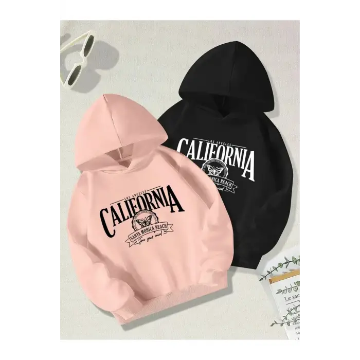 Renkli Kapşonlu Sweatshirt Çift Sevgili Kombinleri Couple Clothing