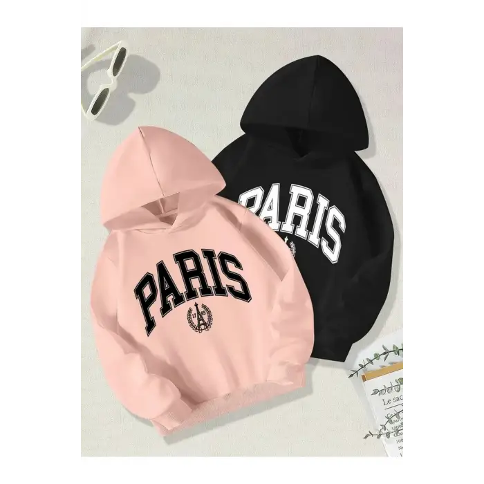 Renkli Kapşonlu Sweatshirt Çift Sevgili Kombinleri Couple Clothing