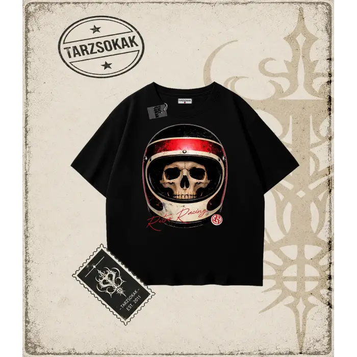 RETRO RACING Oversize Unisex Tişört