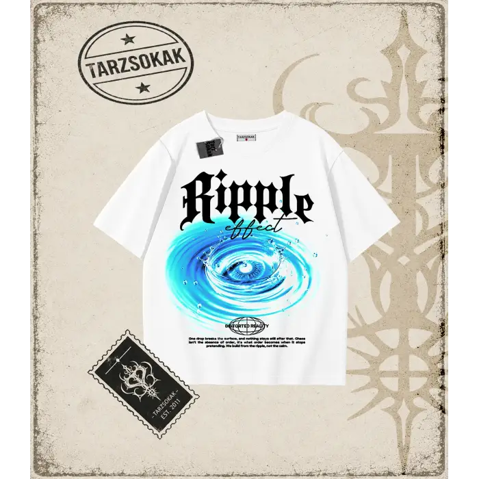 RIPPLE Oversize Unisex Tişört