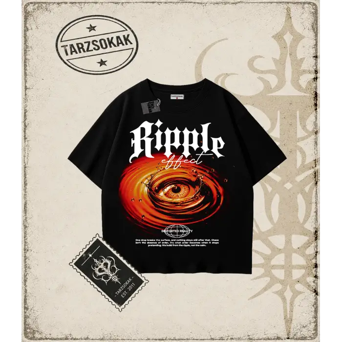 RIPPLE Oversize Unisex Tişört