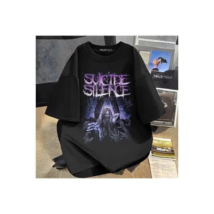 Rock Serisi Suicide Silence Baskılı Unisex Oversize