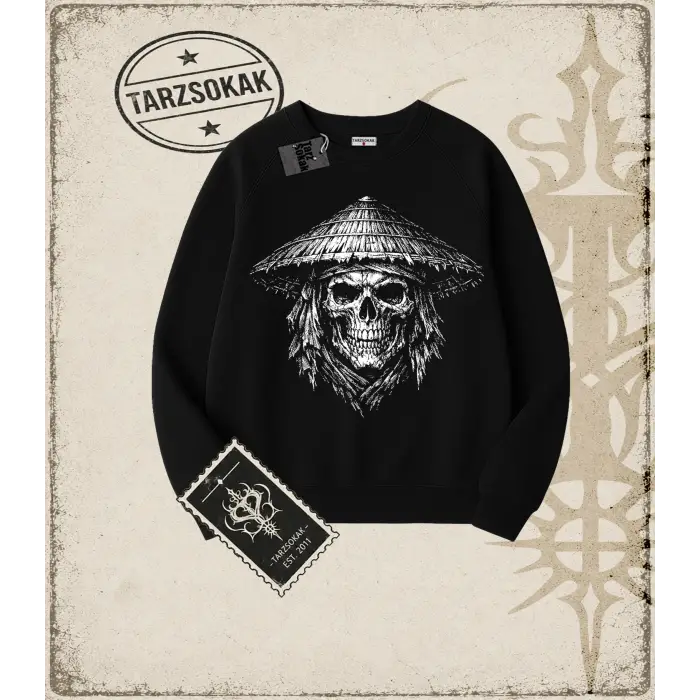 RONIN Oversize Unisex Bisiklet Yaka Sweatshirt