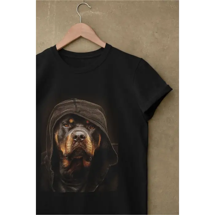 Rottweiler Köpek Baskılı Oversize