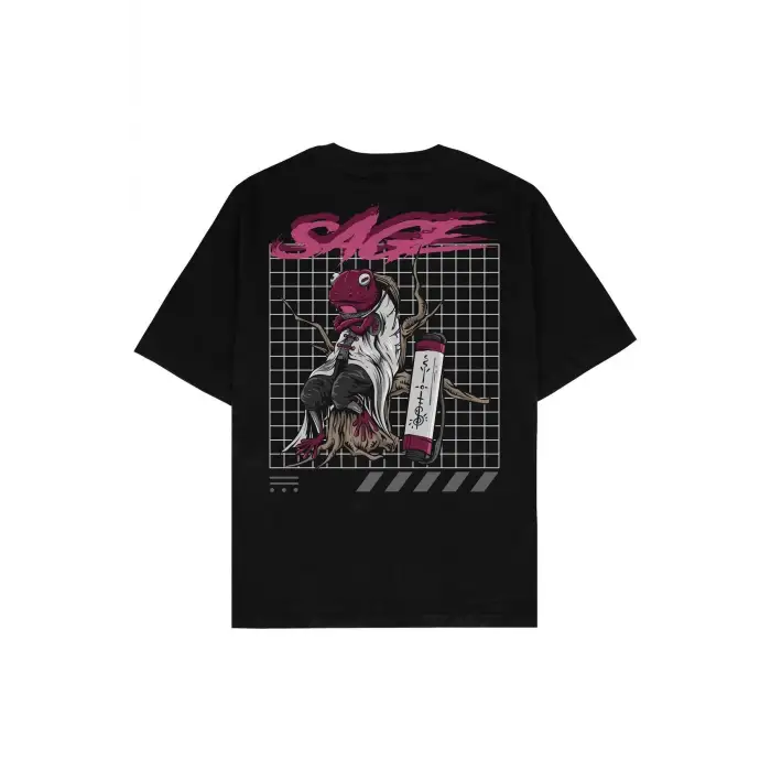 Sage Siyah Oversize Unisex T-shirt