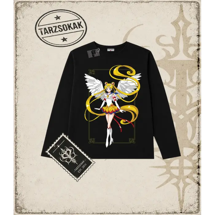 Sailor Moon Anime Baskılı Long Sleeve
