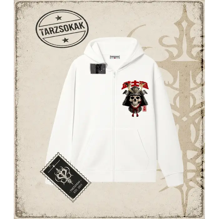 SAMURAI Oversize Unisex Hırka & Çeket Fermuarlı Sweatshirt