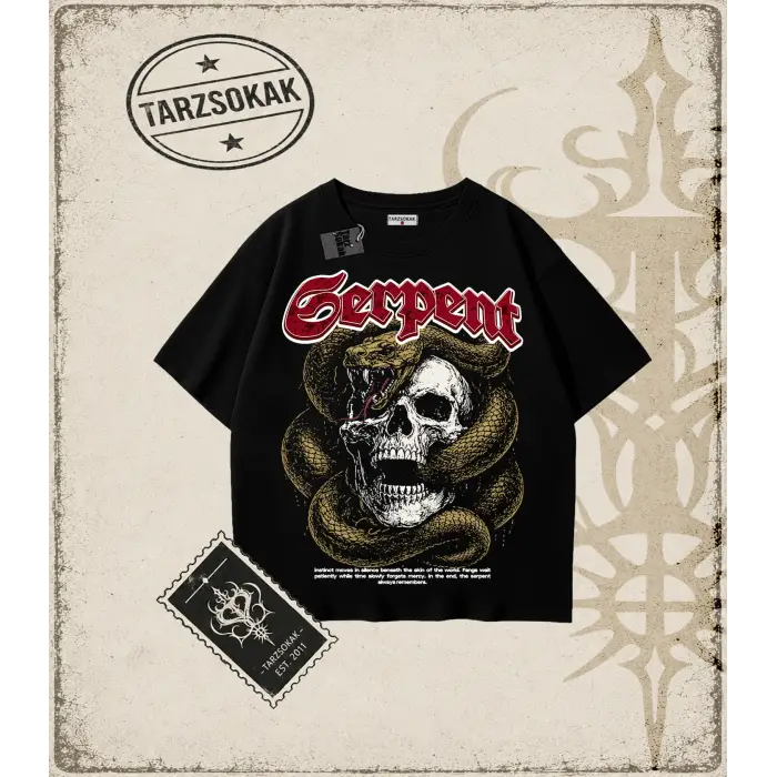 SERPENT Oversize Unisex Tişört