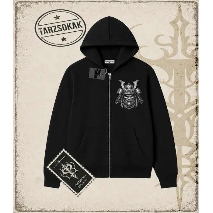 SHOGUN  Oversize Unisex Hırka & Çeket Fermuarlı Sweatshirt