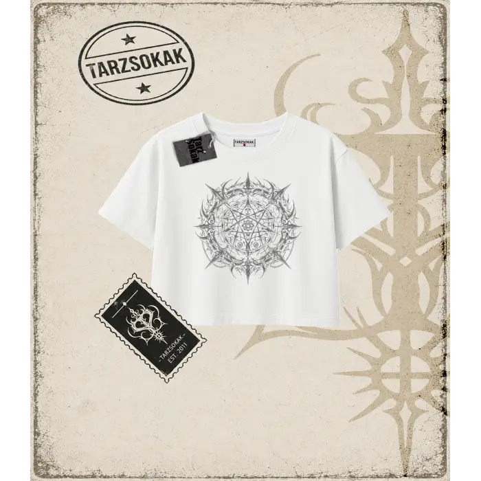 SIGIL OCCULT Kadın Crop Tişört