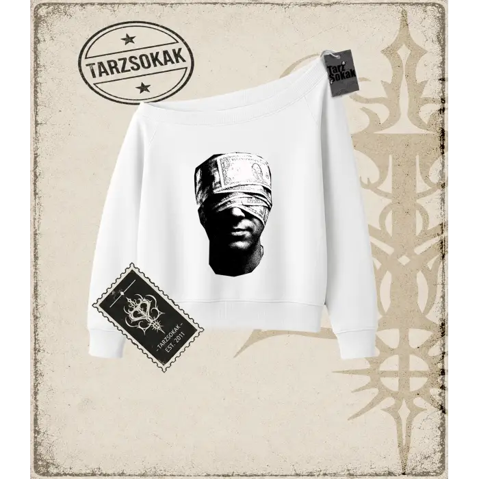 SILENT Kadın Kayık Yaka Sweatshirt