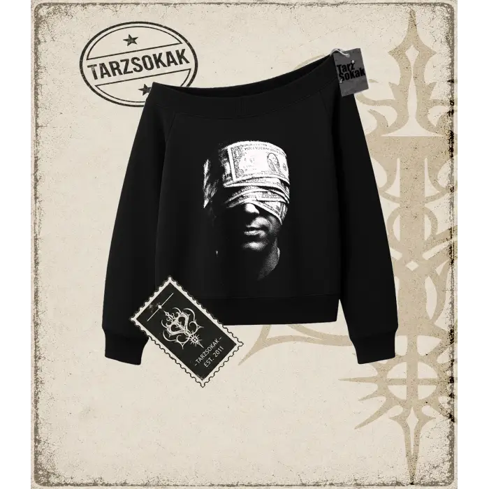 SILENT Kadın Kayık Yaka Sweatshirt