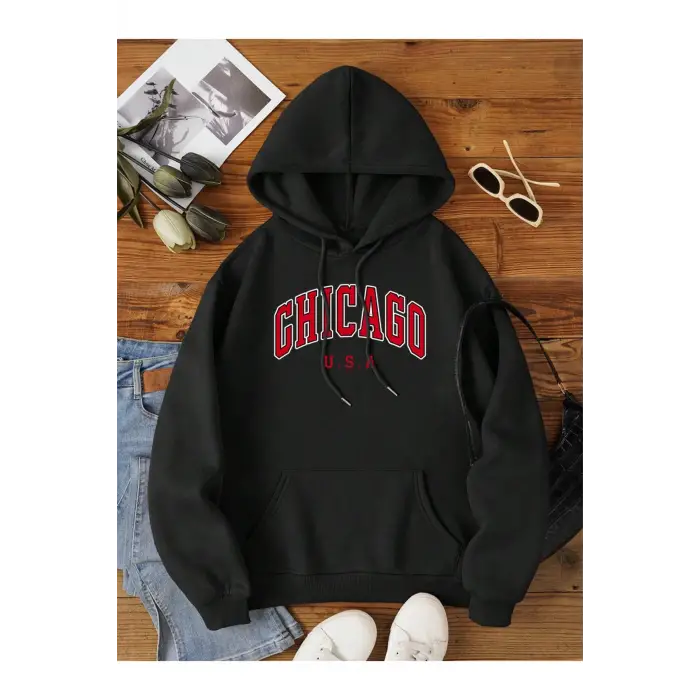 Siyah abd şehir Chicago mektup grafik