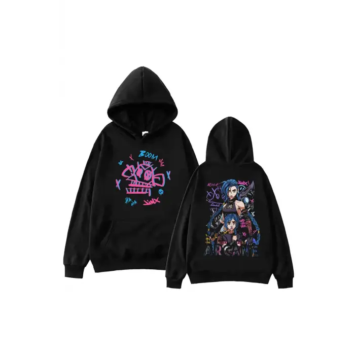 Siyah Anime Arcane Harajuku