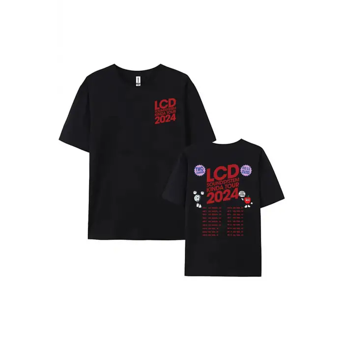 Siyah Electronic Rock Band LCD Soundsystem Short Sleeve Summer