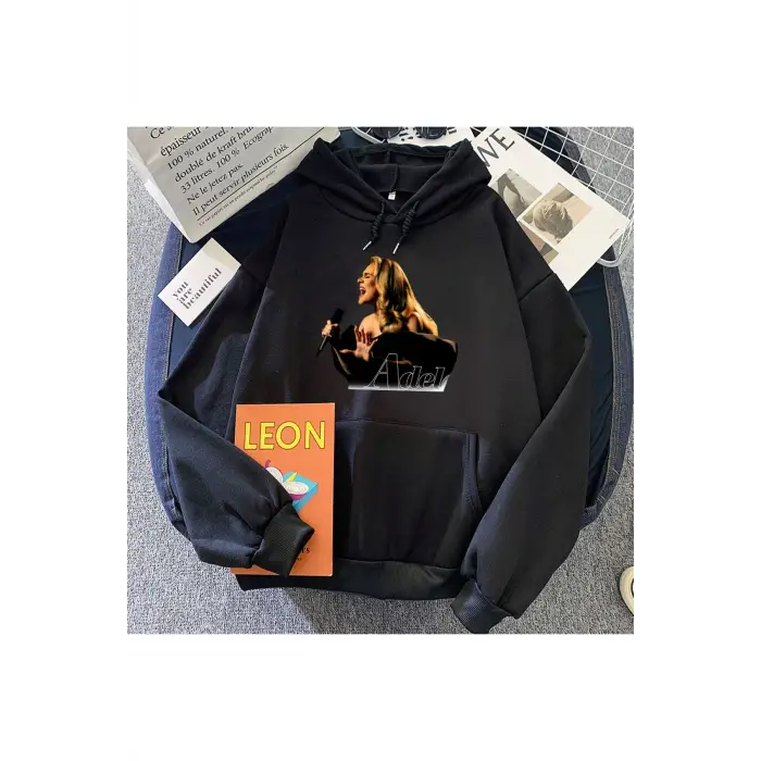 Siyah i Adele Münih Turu Sudaderas Yumuşak u