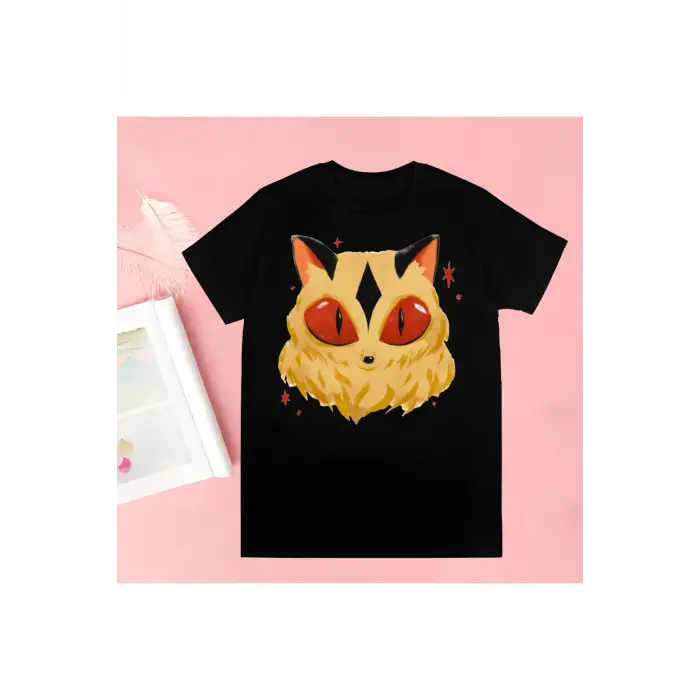 Siyah Inuyasha Yeni Baskı Tshirt Yaz Yenilik
