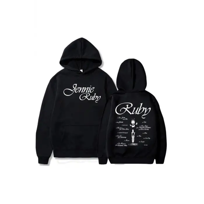 Siyah Jennie Ruby 1st Studio Albümü ExtraL Yeni Kore kıcı Grafik